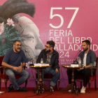 Los escritores Zuhaitz Gurrutxaga y Fernando Balius, junto con el periodista Daniel G. Rojo.
CULTURA 
AYUNTAMIENTO DE VALLADOLID