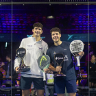 Coello y Tapia tras ganar en Santiago