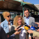 Charo Cávez, la concejal socialista junto al portavoz del grupo, Pedro Herrero y la edil Rafi Romero