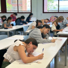 Alumnos de Valladolid se examinan de la EBAU en el Aulario del Campus Esgueva (Valladolid)