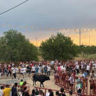 Un encierro urbano en Arroyo en una edición anterior de las fiestas por su patrón