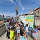 Alumnos de Tordesillas participan en una de las actividades programadas para conmemorar el centenario del Tratado.