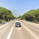 Tramo de la N-122 a la altura de Traspinedo, carretera donde tuvo lugar el accidente