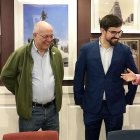 Francisco Igea junto al cabeza de lista por Izquierda Española, Guillermo del Valle; Soraya Rodríguez y Cecilio Vadillo. ICAL