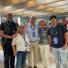 Jesús Julio Carnero, con apoderados del PP en la jornada electoral