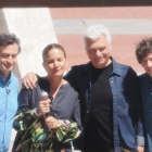 Carles Sans de Tricicle en el set de grabación de MasterChef Celebrity en la plaza Mayor