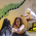 Los yacimientos de Atapuerca acogen el noveno proyecto artístico 'Ámbito, un viaje creativo a través de los 5 continentes'.