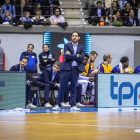 Lolo Encinas durante un entrenamiento con San Pablo Burgos
