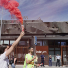 Manifestación de los trabajadores de Intrum