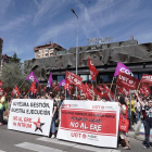 Manifestación de los trabajadores de Intrum