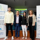 AJUPAREVA presenta las conclusiones del proyecto contra la adicción a las TICs y al juego de azar 'Prevención en las aulas'. Intervienen el presidente, Ángel Aranzana, los psicólogos de la asociación, Sandra Cuevas y Cristóbal Rodríguez, y Virginia Soria, joven rehabilitada.