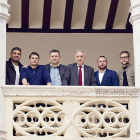 El rector de la UVA con los Estrella Michelin de Valladolid.