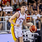 Sergio De Larrea en su debut con la selección española