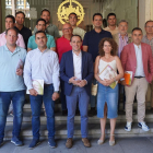 El presidente de la Diputación de Valladolid, Conrado Íscar, presenta las conclusiones del encuentro de trabajo para el diseño de un Plan Estratégico para el campo de la provincia de Valladolid acompañado de representantes del sector primario.