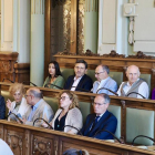 Bancada socialista en el Pleno Extraordinario con la ausencia de Martín Fernández Antolín