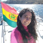 Carmen Martín durante su viaje a Bolivia.