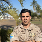 El sargento primero vallisoletano Adrián Zapico, en su misión actual en Australia.