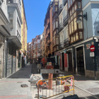 Obras en la calle Macías Picavea este miércoles