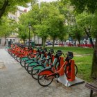 Estación de bicicletas del servicio BIKI