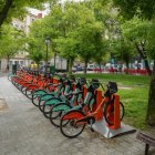 Estación de bicicletas del servicio BIKI