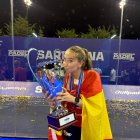 Alejandra Alonso celebra la victoria en el Campeonato de Europa