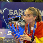 Alejandra Alonso celebra la victoria en el Campeonato de Europa