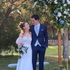 Nura y Gonzalo en su boda bahá'í sin necesidad de un acto civil adicional en España.