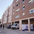 Edificio en el que la mujer fue encontrada muerta.