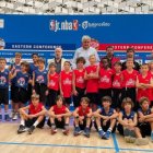 Jugadores del programa NBA Jr en Valladolid en 2023