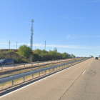 La A-6 a su paso por Rueda, carretera en la que se produjo el accidente