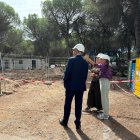 Imagen de La presidenta de Paradores, Raquel Sánchez, y el subdelegado del Gobierno de Valladolid, Jacinto Canales en el Parador de Tordesillas