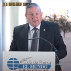 El presidente de la Diputación de Zamora, Javier Faúndez, durante el foroE.M.