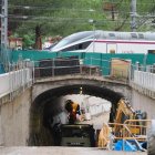 Estado de las obras del túnel de Labradores en Valladolid.