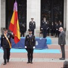 El alcalde de Valladolid, Jesús Julio Carnero, durante el acto de entrega de la Medalla de Oro de la Ciudad de Valladolid a la Policía Nacional