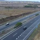 Estado actual de la A-62 en el término de Geria tras haber finalizado las retenciones.