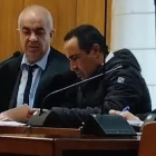 El acusado (dcha.) y su abogado, en una de las sesiones del juicio celebrado en la Audiencia de Valladolid.