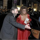 Sophia Loren en la alfombra verde de la 52ª Seminci de 2007 en la que recibió la Espiga de Honor.