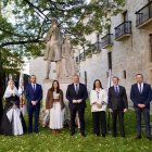 Los presidentes de los parlamentos autonómicos de Aragón, Marta Fernández; Comunidad Valenciana, Llanos Massó, Baleares, Gabriel Le Senne, y Castilla y León, Carlos Pollán en la Conmemoración del 555 aniversario de la boda de los Reyes Católicos
