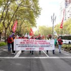 Huelga de conductores de autobuses en AUVASA.