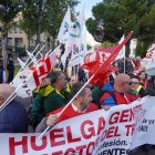 Huelga de conductores de autobuses en Auvasa.