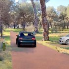 Recreación de los futuros espacios de estacionamiento.
