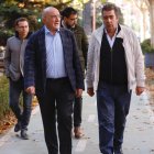 Jesús Julio Carnero y Alberto Gutiérrez Alberca en el carril bici del Paseo Juan Carlos I.
