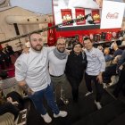 Juan Carlos Jiménez, Javier González, María Isabel González y Jiale Pan,  en el concurso Nacional de pinchos de Valladolid