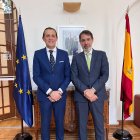 Conrado Íscar y Juan Duarte Cuadrado en la reunión mantenida este jueves.