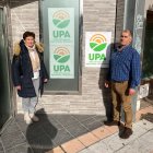 Julia Quintana y Gabriel Delgado, en la sede de UPA en Burgos