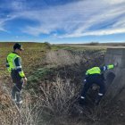Agentes de la Guardia Civil durante las batidas en busca de Segundo González