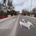 Eliminación del carril restringido en el puente de Poniente