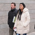 Inés, hermana de Esther López, a la llegada al Juzgado de Valladolid
