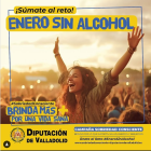 Cartel de la campaña 'Enero sin alcohol' de la Diputación de Valladolid