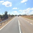 A-62 a la altura de Tordesillas, donde tuvo lugar el suceso.